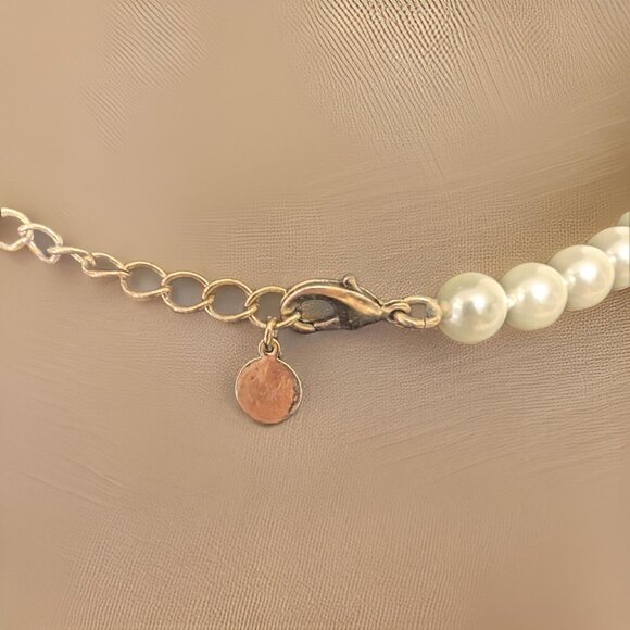 90s Charter Club 20" Faux Pearl Women's Dining Necklace - Picture 4 of 5